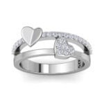Forever heart crystal silver ring (1)