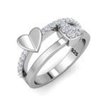 Forever heart crystal silver ring (3)