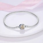 Silver snake chain bracelet for women (2)