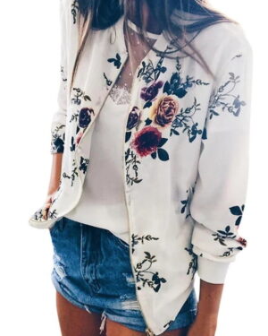 White floral print bomber jacket (2)