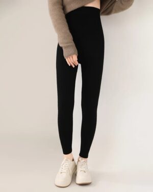 Cashmere Lined Leggings - black (1)