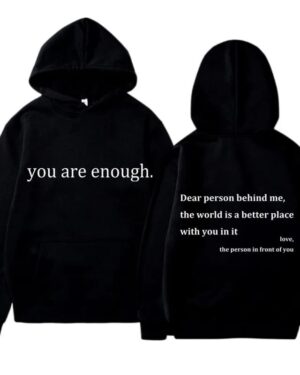 Dear Person Behind Me Hoodie – black