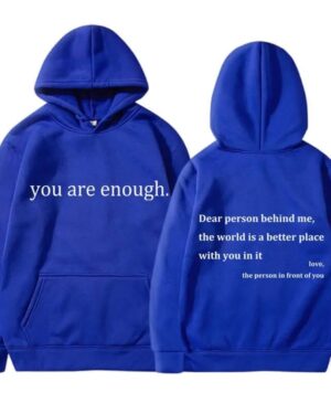 Dear Person Behind Me Hoodie – blue