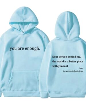 Dear Person Behind Me Hoodie – light-blue