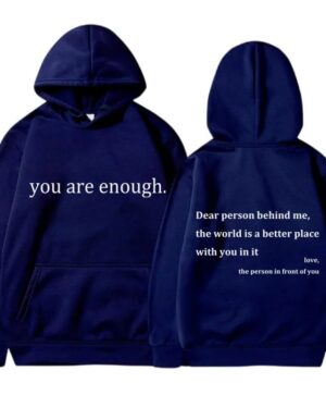 Dear Person Behind Me Hoodie – navy-blue
