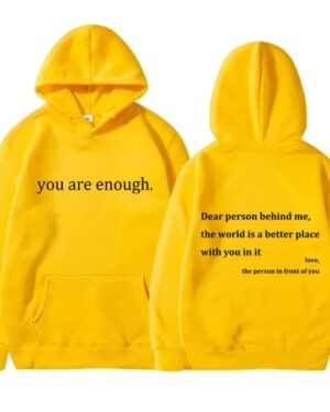 Dear Person Behind Me Hoodie – yellow