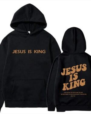 Jesus Is King Hoodie – black