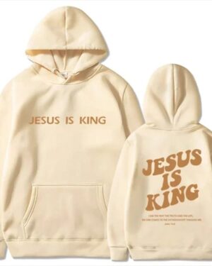 Jesus Is King Hoodie – khaki