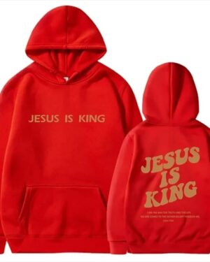 Jesus Is King Hoodie – red