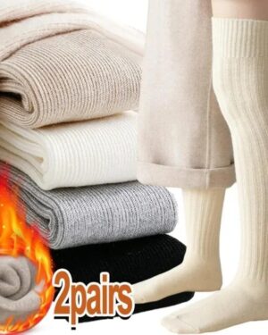Knee High cable knit socks (12)