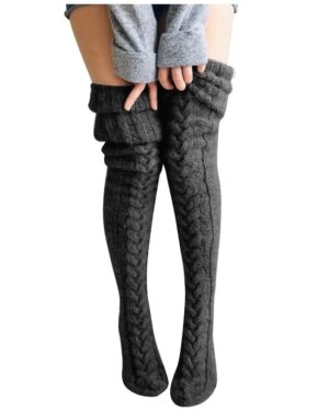 Thick-cable-knit-thigh-high-socks-dark-grey-3