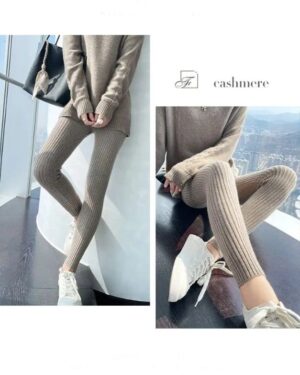 Winter ready warm cable knit leggings (8)