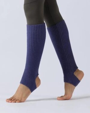 loose knitted leg warmer - dark-blue (1)