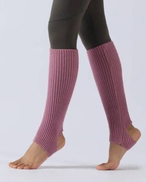 loose knitted leg warmer - purple (1)