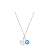 Eye and Blue Disc Silver