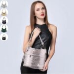Caiman Alligator Embossed Bucket Bag (13)