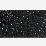 Cupid Rhinestone Heart Clutch (6) Close-up of sparkling black rhinestone embellishments on heart shaped evening clutch bag