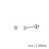 Silver 2.5 mm